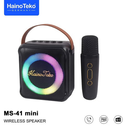 Haino Teko Germany MS 41 Mini Wireless Speaker with Mic Black