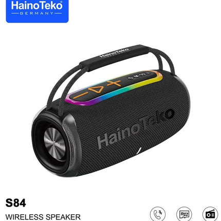 Haino Teko Germany S84 Portable Wireless Bluetooth Speaker Black