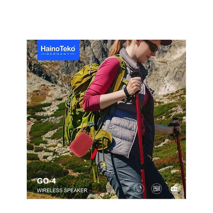 Haino Teko Germany GO 4 Portable Mini Bluetooth Wireless Speaker Red