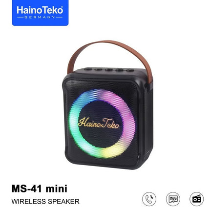 Haino Teko Germany MS 41 Mini Wireless Speaker with Mic Black