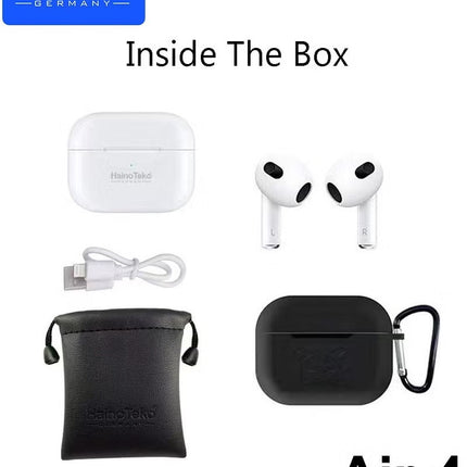 Haino Teko Air4 Wireless Bluetooth Earbuds With High Bass Sound Quality