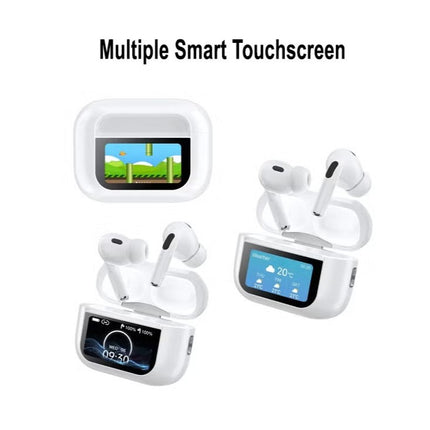 Haino Teko Germany ANC10 Wireless Earbuds Digital Display White
