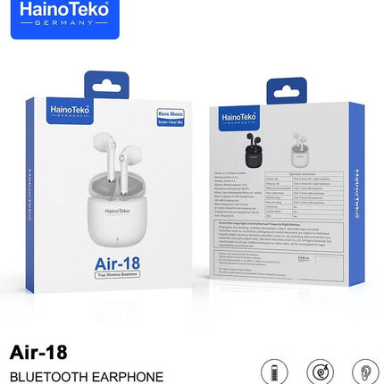 Haino Teko Air 18 True Wireless Earbuds White