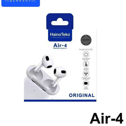 Haino Teko Air4 Wireless Bluetooth Earbuds With High Bass Sound Quality