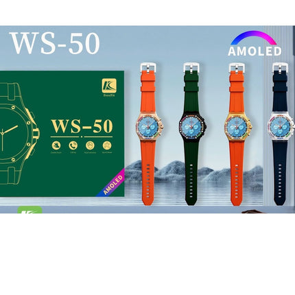 Ferefit WS50 Smartwatch with high-quality display and multiple strap options for versatile style