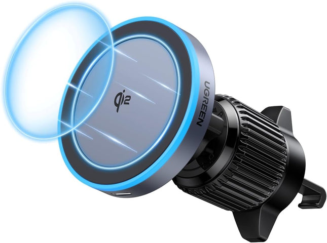 UGREEN Qi2 15W Magsafe Car Charger Wireless Fast Charging Magnetic 360° Rotatable