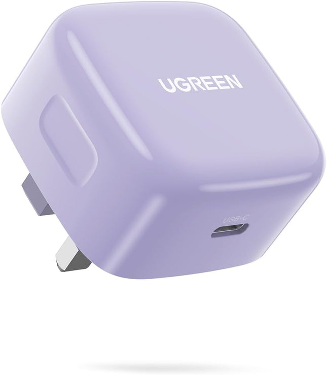 UGREEN iPhone 16 Pro Charger Fast PD 20W USB C Wall Charger Fast Charging Type C  Light purple