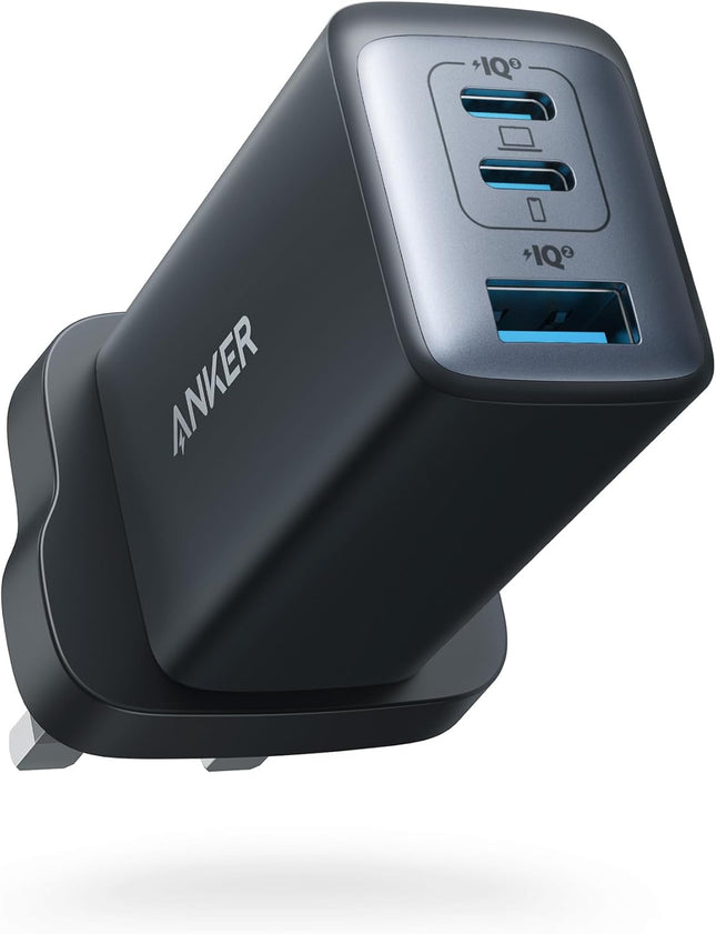 Anker 735 Charger (Nano II 65W), PPS 3-Port Fast Compact USB C Charger