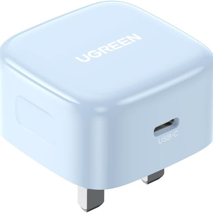 UGREEN iPhone 16 Pro Charger Fast PD 20W USB C Wall Charger Fast Charging Type C .Light Blue