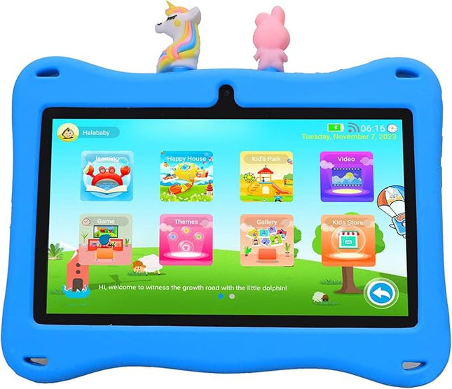Oteeto TAB 5 Kids 5G Wifi Tablet with 7 Inch IPS LED Display Blue