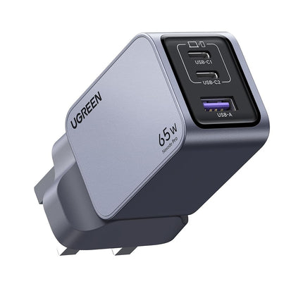 UGREEN Nexode Pro 3-Port 65W USB C Charger, Type-C