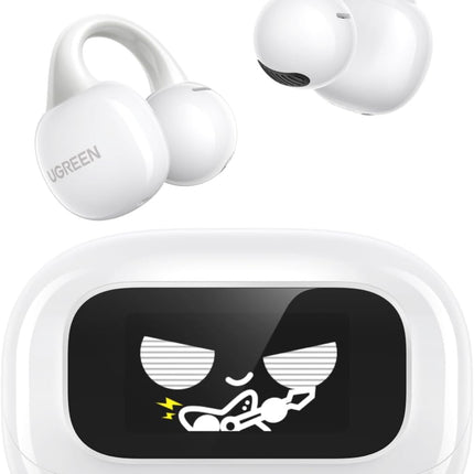 UGREEN ClipBuds Magic, Bluetooth Earbuds with Fun Smart Display
