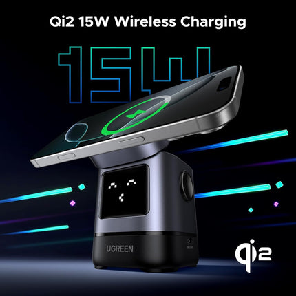 UGREEN 15W Uno Wireless Charger, Qi2 Certified MagSafe Charging