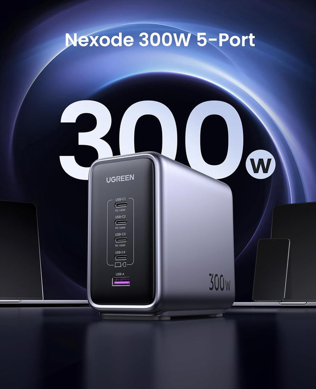 UGREEN Nexode 300W 5-Ports Type C Charging Station
