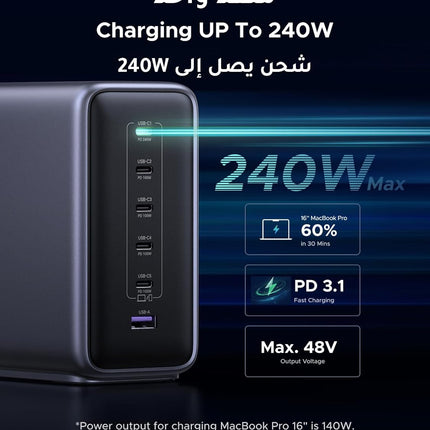 UGREEN Nexode 500W 6-Ports Type C Charging Station