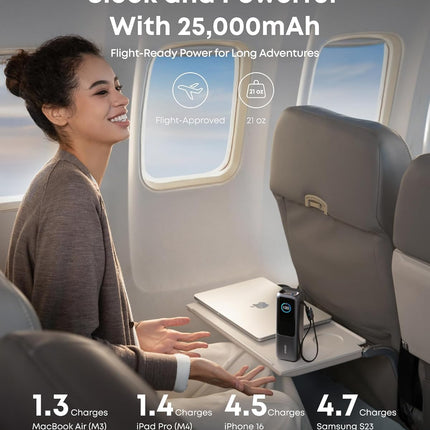 Anker Power Bank, 25,000mAh 165W Ultra-Fast Portable Charger