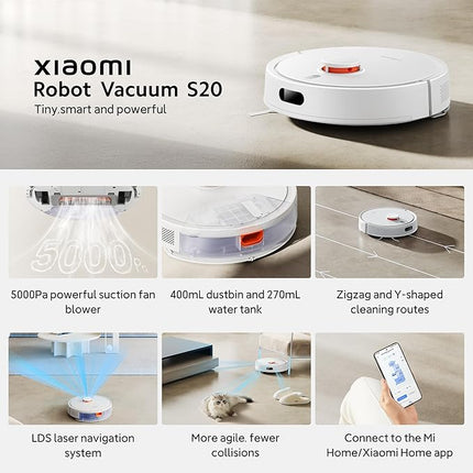 Xiaomi Robot Vacuum S20 and Mop with LDS Laser Navigation White