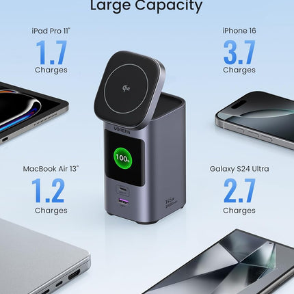 UGREEN Nexode Power Bank 20000mAh 145W Qi2 Certified 15W Wireless Fast Charging