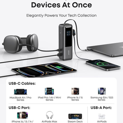 Anker Power Bank, 25,000mAh 165W Ultra-Fast Portable Charger