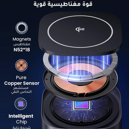 UGREEN Foldable 2-in-1 MagFlow Qi2 Wireless Charging