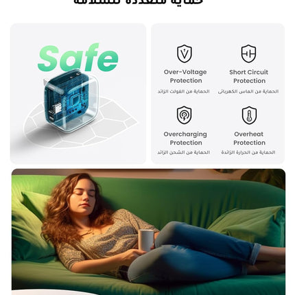 UGREEN iPhone 16 Pro Charger Fast PD 20W USB C Wall Charger Fast Charging Type C .white