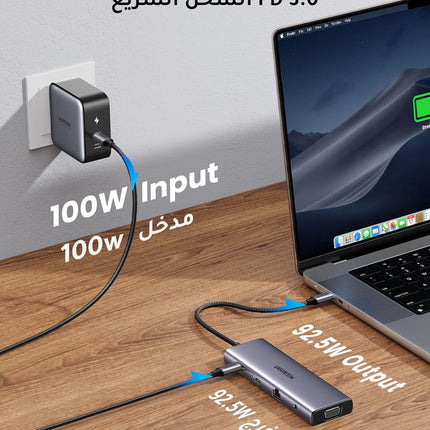 UGREEN Revodok  10 in 1 USB C Hub 4K  HDMI and FHD VGA Dual Video