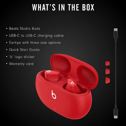 Beats Studio Buds True Wireless Noise Cancelling Earphones Active Noise Cancelling Red