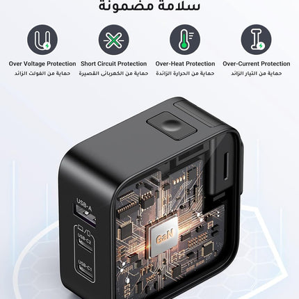 UGREEN 65W Universal Travel Adapter Type C Charger