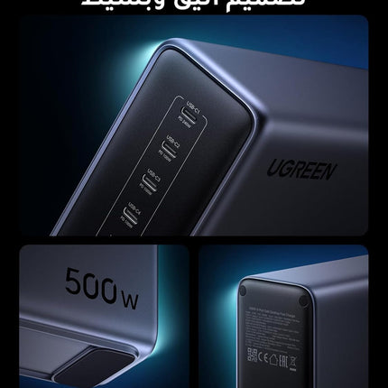 UGREEN Nexode 500W 6-Ports Type C Charging Station