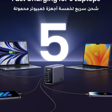 UGREEN Nexode 300W 5-Ports Type C Charging Station