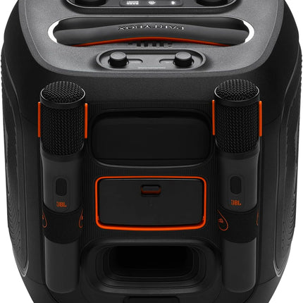 JBL Party Box Encore 2 Portable Bluetooth Speaker with Wireless Mic and AI Boost