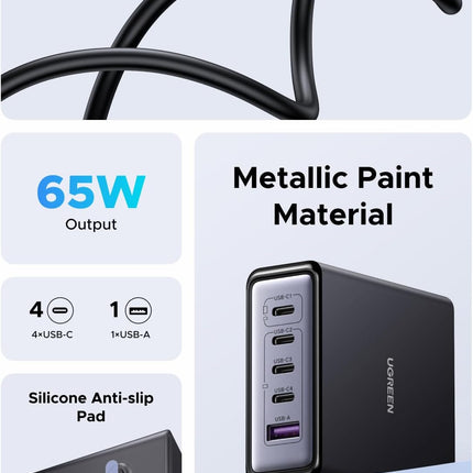 UGREEN Nexode 65W 5-Port USB-C Charging Station