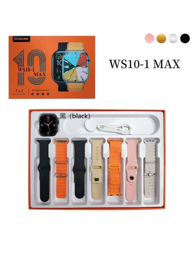 Wisme WS10-1 Max, 7-in-1 Strap Set, Fitness Tracking, Smartwatch