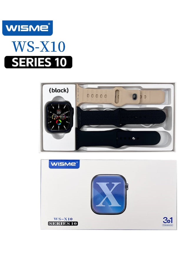 Wisme WS-X10 Series 10 Smartwatch | 3-in-1 Strap Set
