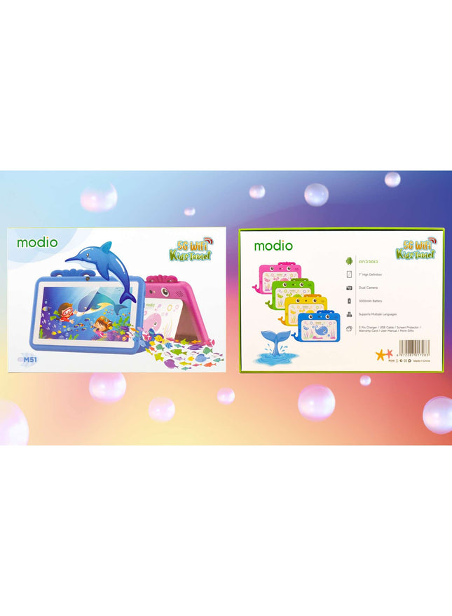 Modio M51 Kids Tablet Dual Camera Blue 4GB RAM 64GB